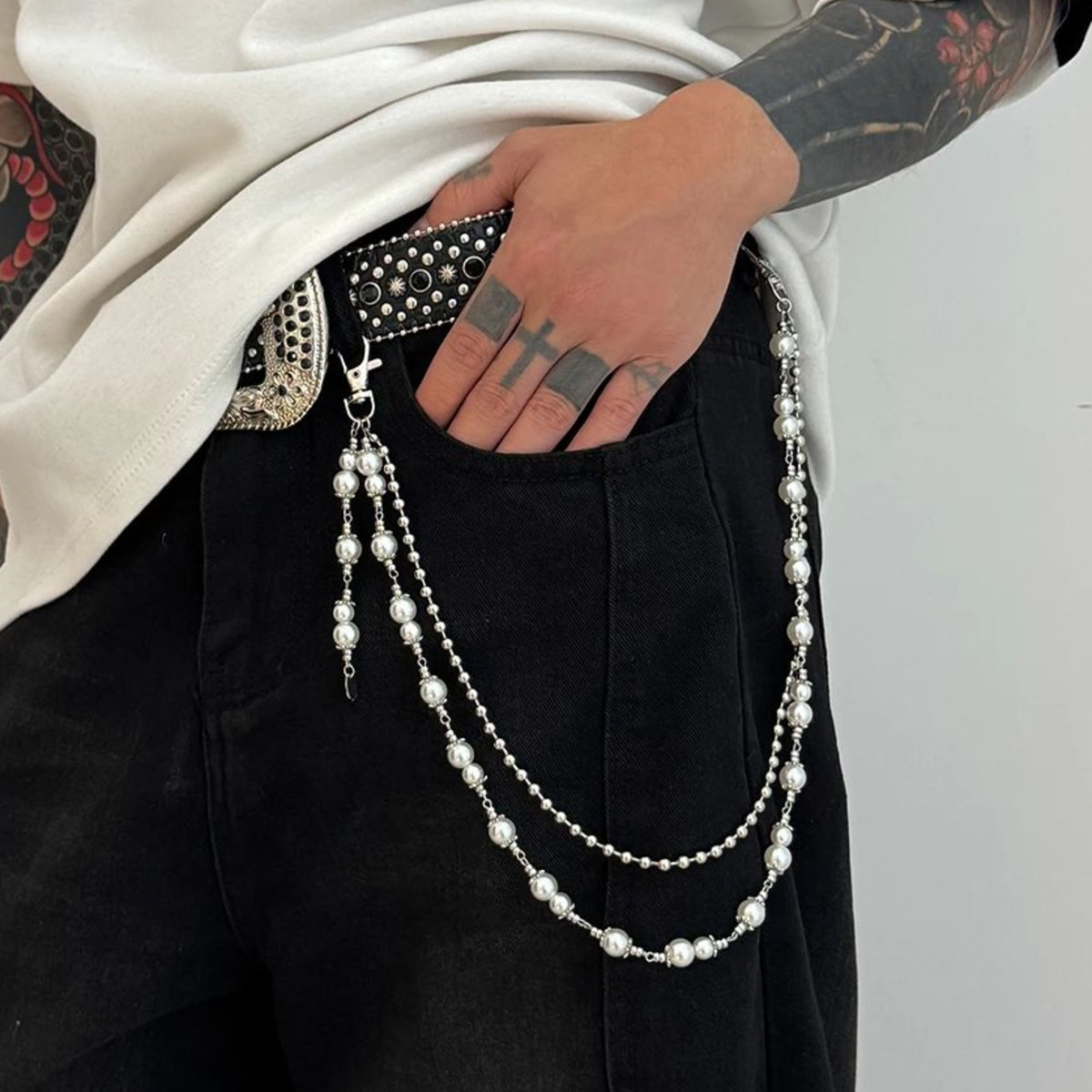 Body Jewelry For Men - Ingemark 2025 Faddish Unique Imitation Pearl