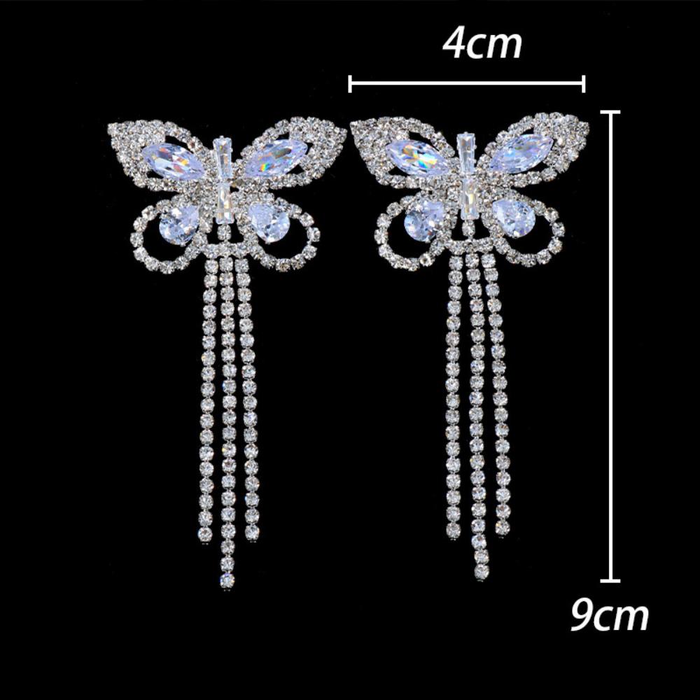 Sexy Rhinestone Butterfly Tass - Body Jewelry Stickers recension och pris