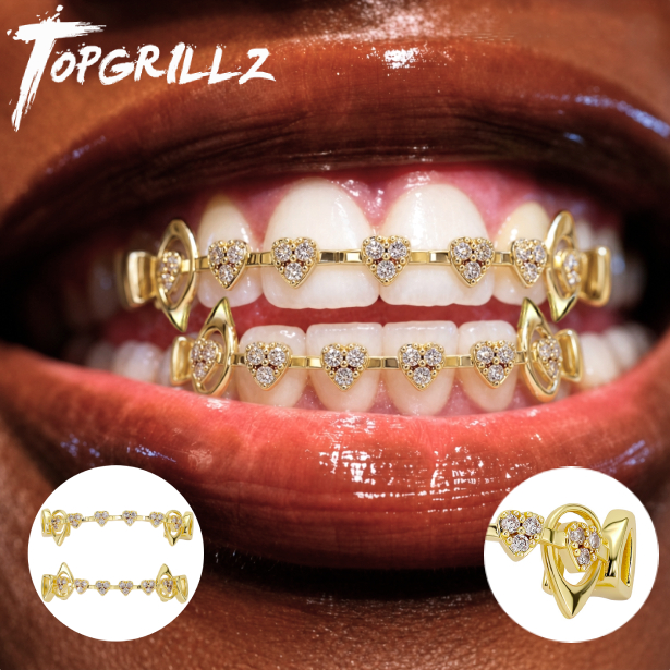 TOPGRILLZ  Hollow Heart Fang G - Body Jewelry For Men recension och pris