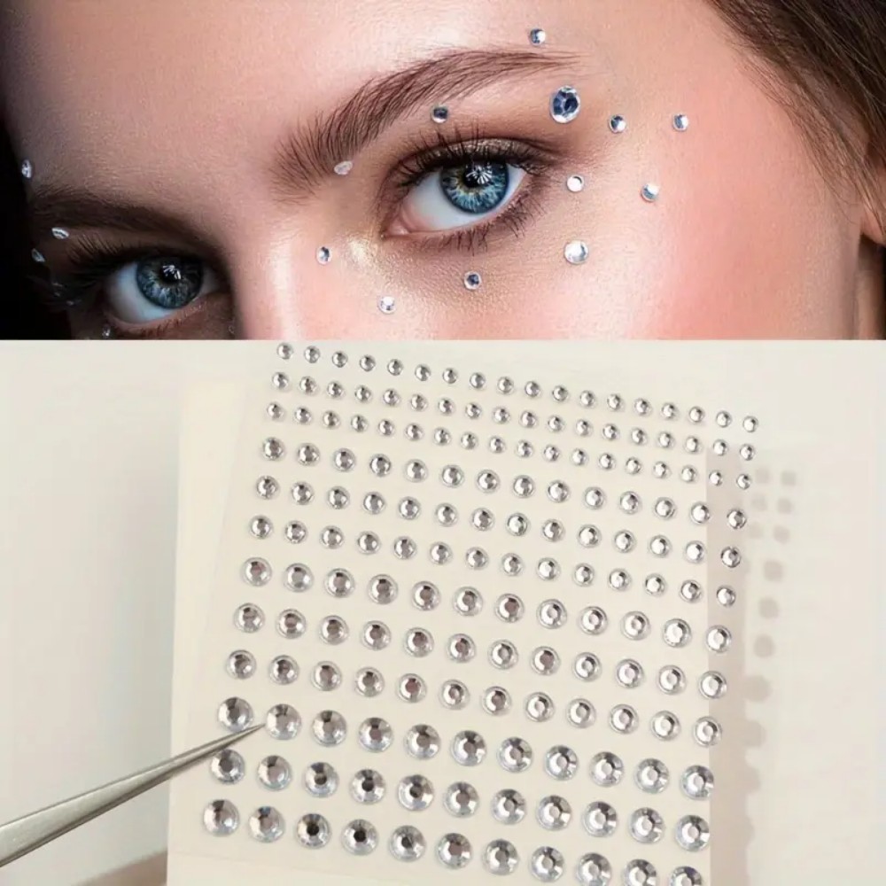 165pcs Self-Adhesive Rhineston - Body Jewelry Stickers recension och pris