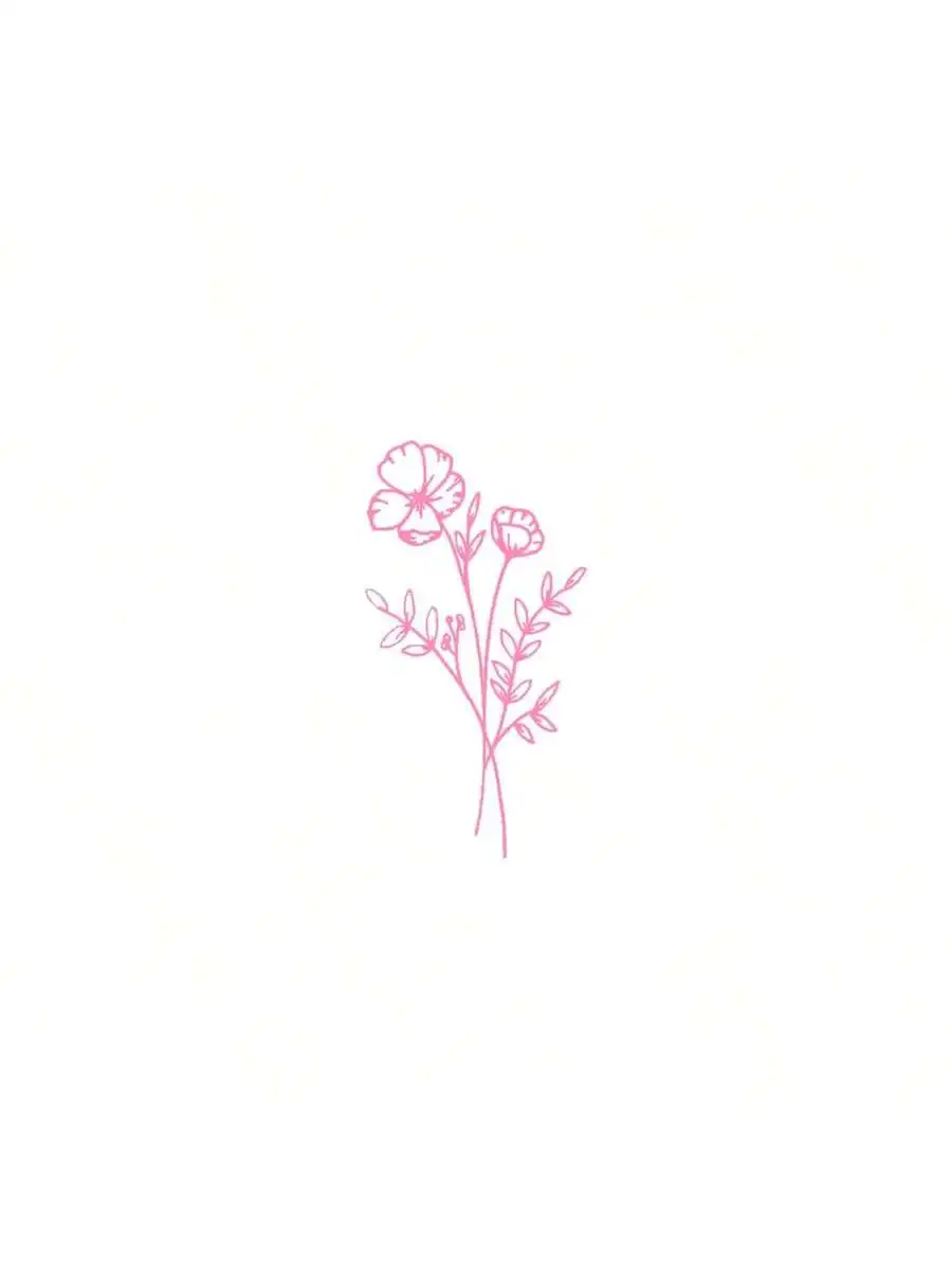 1pc Wild Flower Car Sticker, S - Body Jewelry Stickers recension och pris