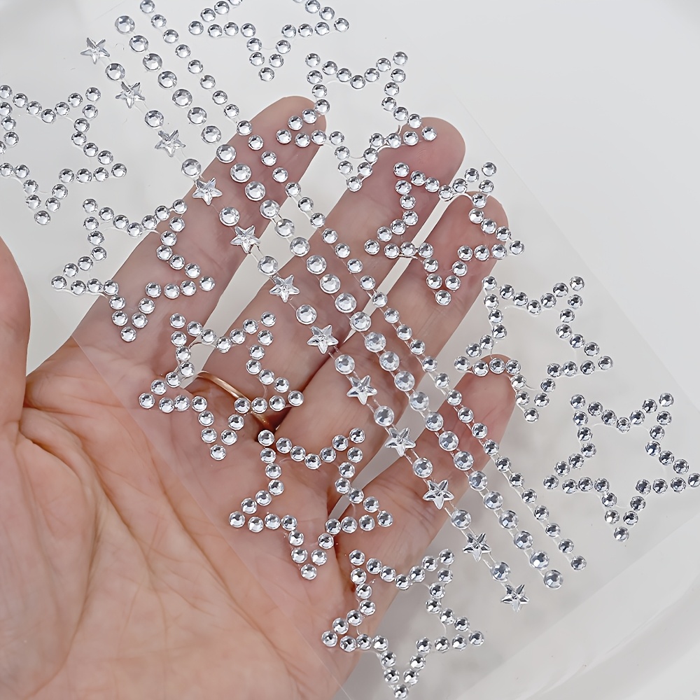 1/2 Sheets Star Rhinestone Sti - Body Jewelry Stickers recension och pris