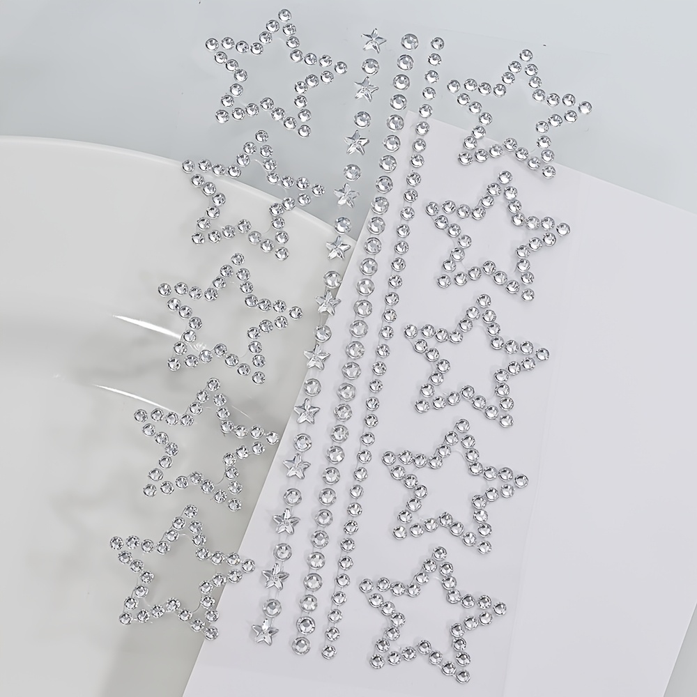 1/2 Sheets Star Rhinestone Sti - Body Jewelry Stickers recension och pris
