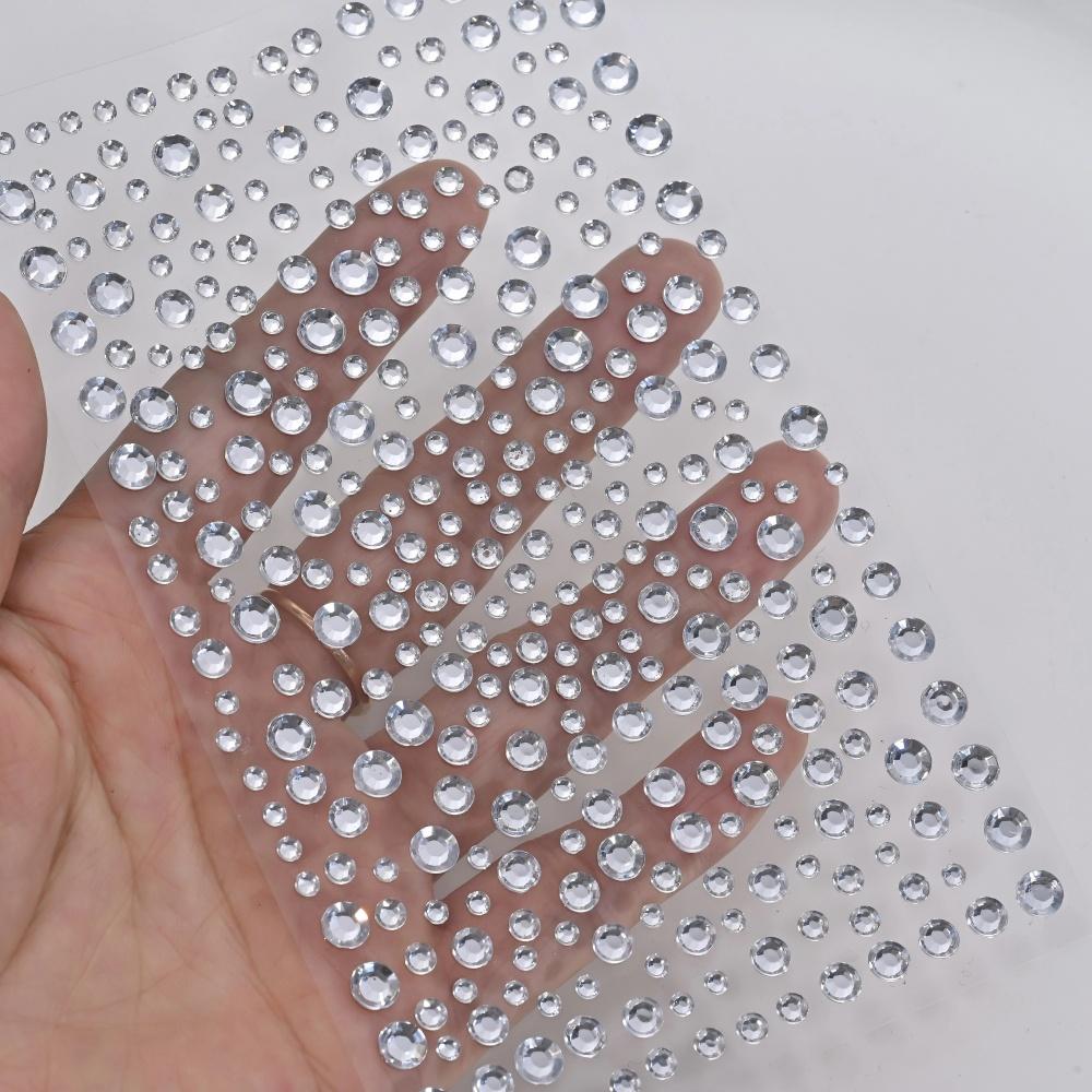 1 Sheet Silver-White Glitter 3 - Body Jewelry Stickers recension och pris