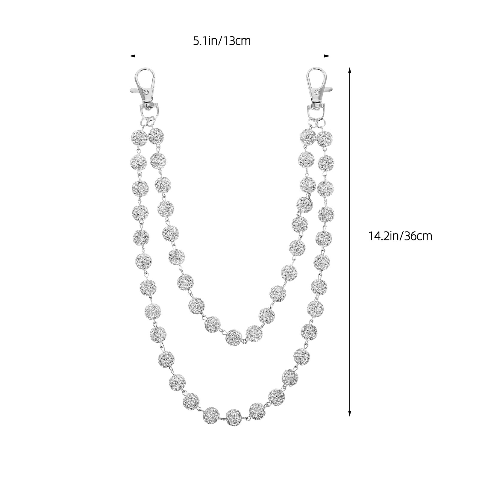 Elegant Rhinestone Pants Chain - Body Jewelry For Men recension och pris