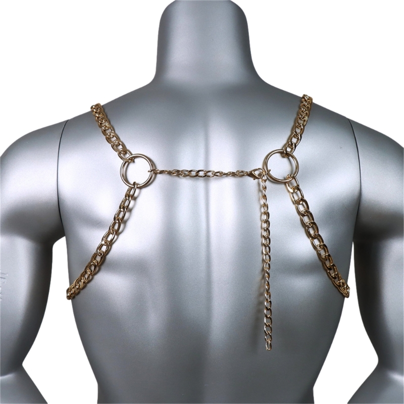 Men's Sexy Metal Body Chest Ch - Body Jewelry For Men recension och pris