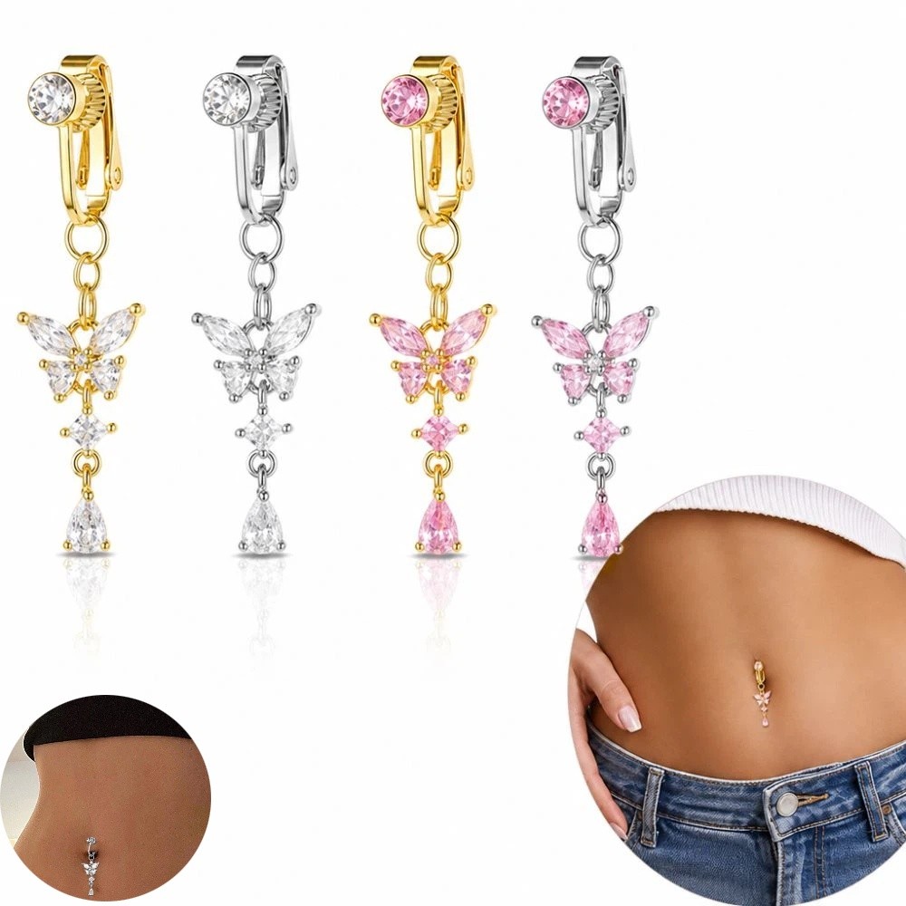 Clip on Belly Button Body Jewe - Body Jewelry Materials recension och pris