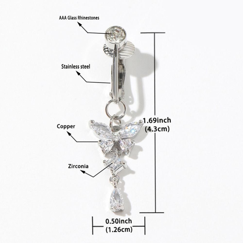 Clip on Belly Button Body Jewe - Body Jewelry Materials recension och pris