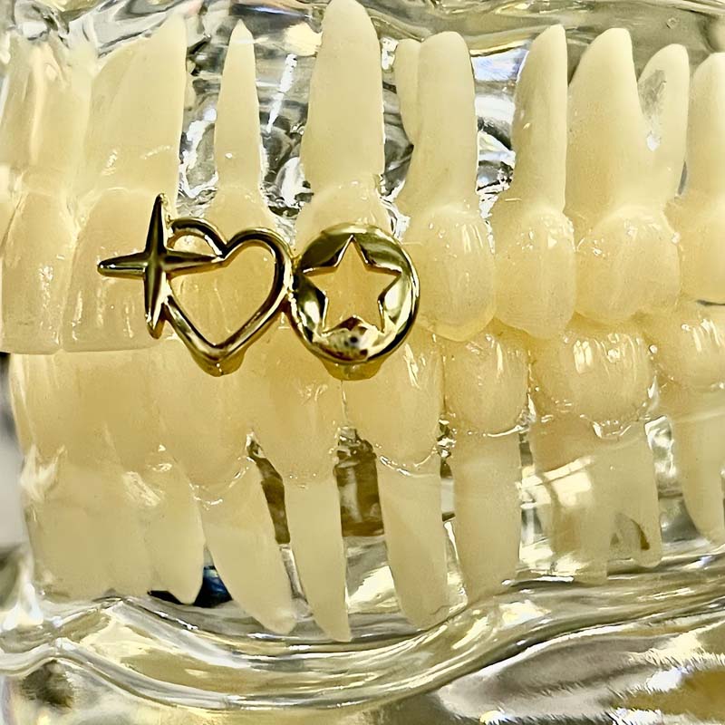 Punk Hip Hop Hollow Heart Teet - Body Jewelry For Men recension och pris