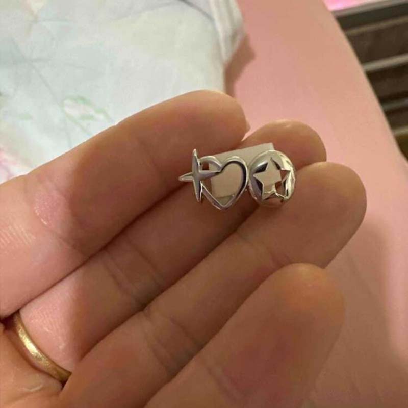 Punk Hip Hop Hollow Heart Teet - Body Jewelry For Men recension och pris
