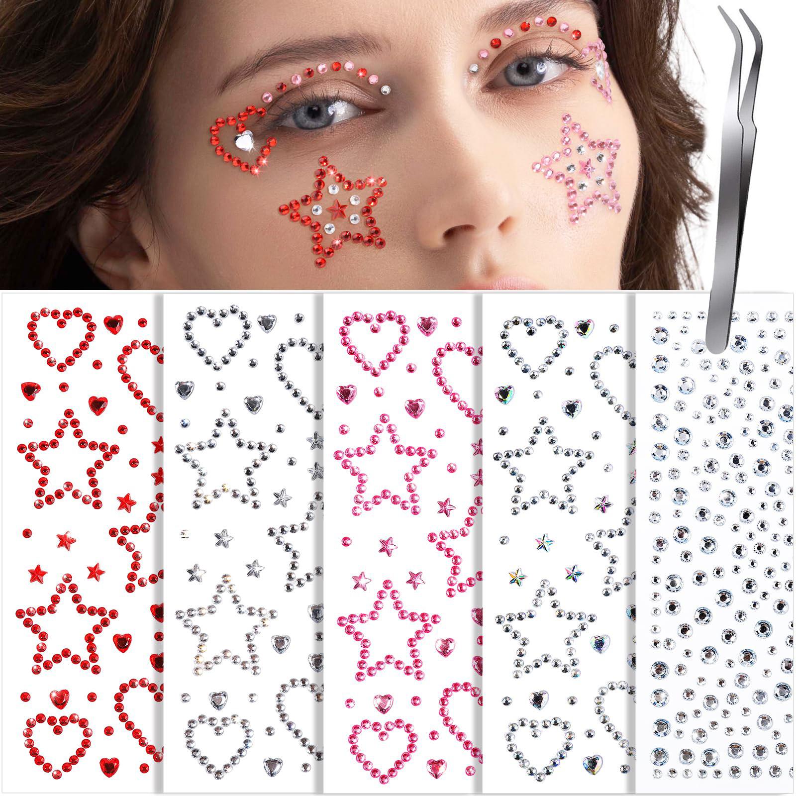 Face Gems Face Rhinestones Sta - Body Jewelry Stickers recension och pris