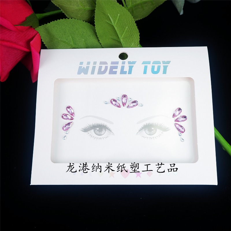 Sparkling Acrylic Rhinestone F - Body Jewelry Stickers recension och pris